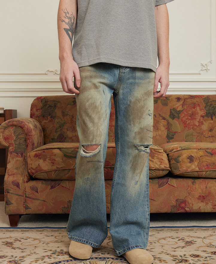 Dreamstarpro® Distressed Flare Jeans