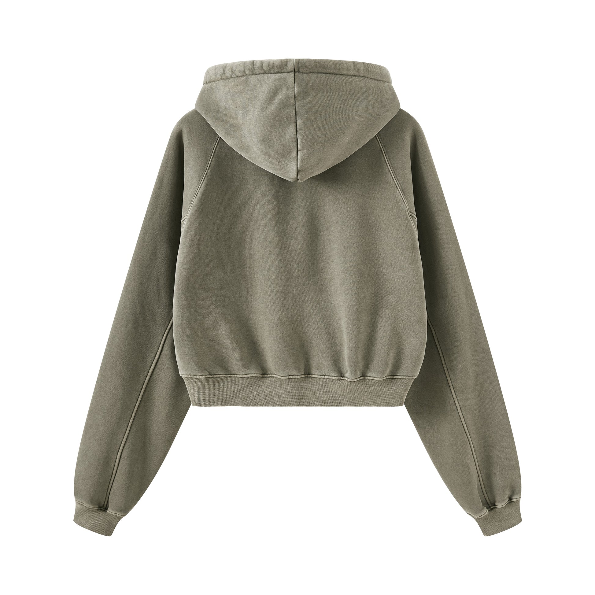 DSP-Luxe Cropped Hoodie – Graphite Grey
