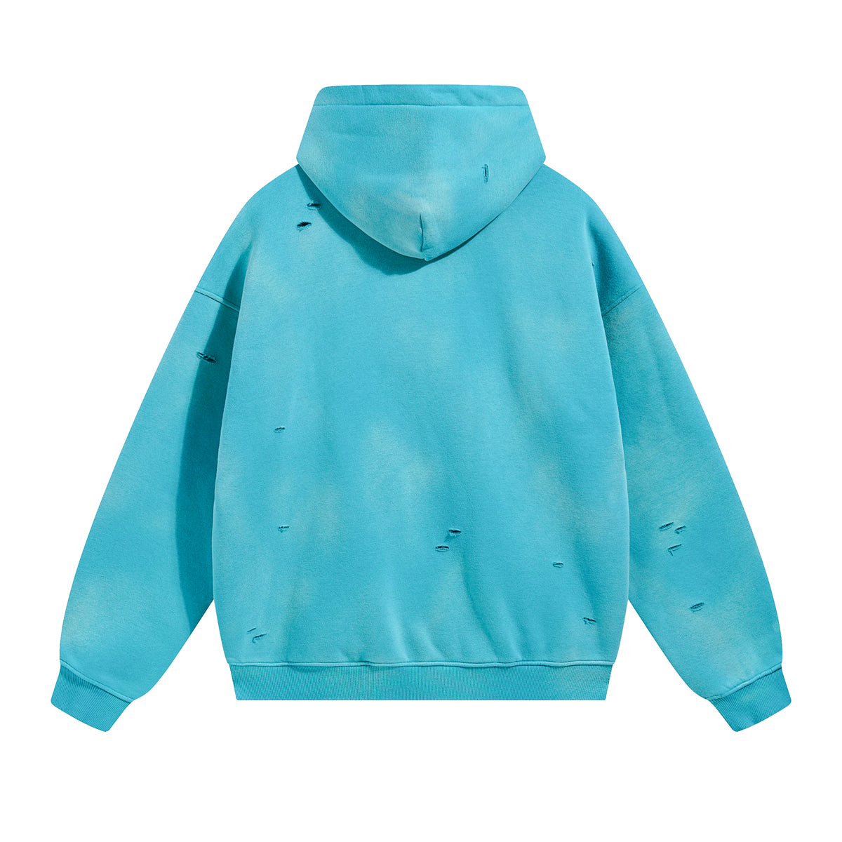DSP LUX Edition Drop — "Blue Heat" Distressed Hoodie