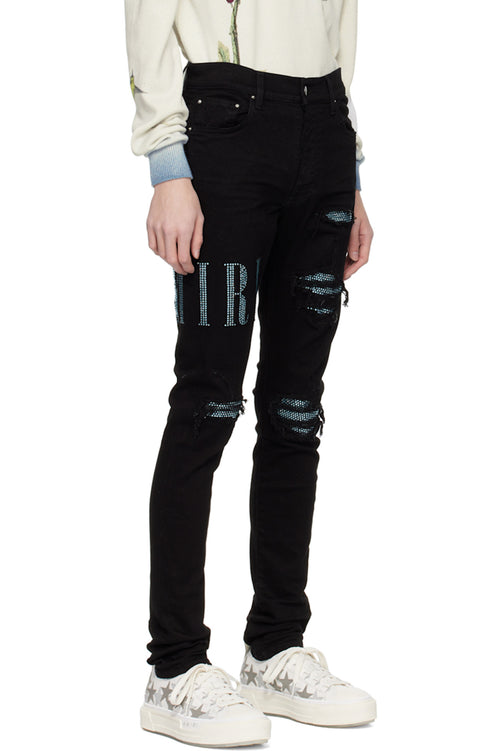 AMIRI Black Crystal Jeans