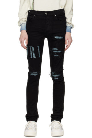 AMIRI Black Crystal Jeans