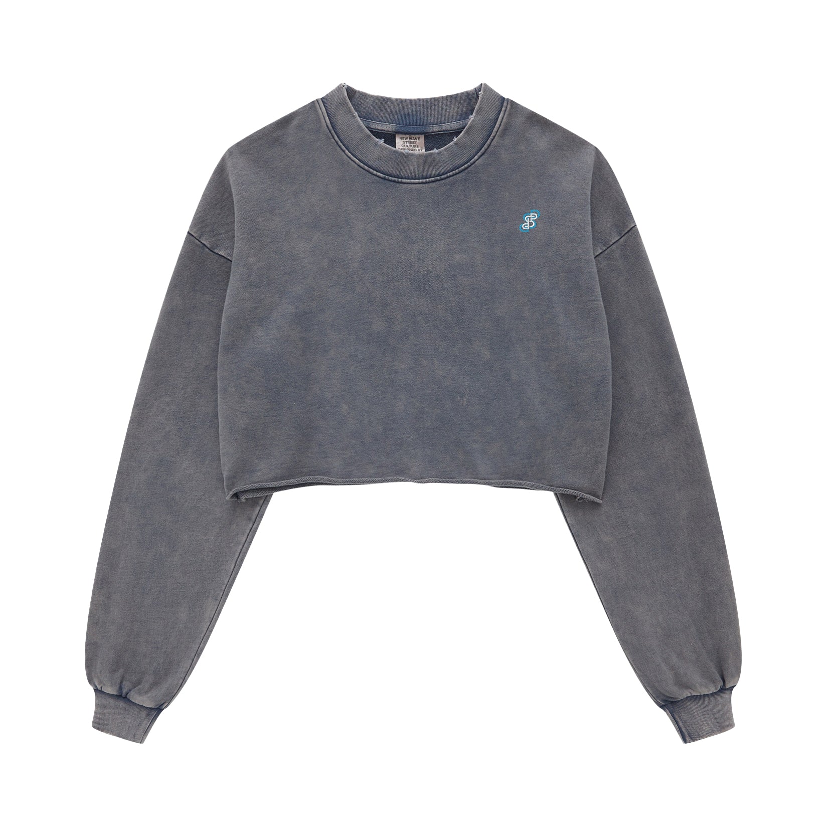 DSP-LUX Signature Crop Hoodie – Charcoal Fade