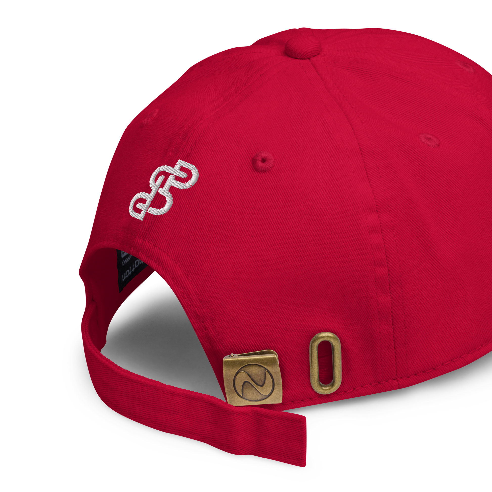 DSP Signature Cap – Premium Cotton Red Cap with Embroidered Logo